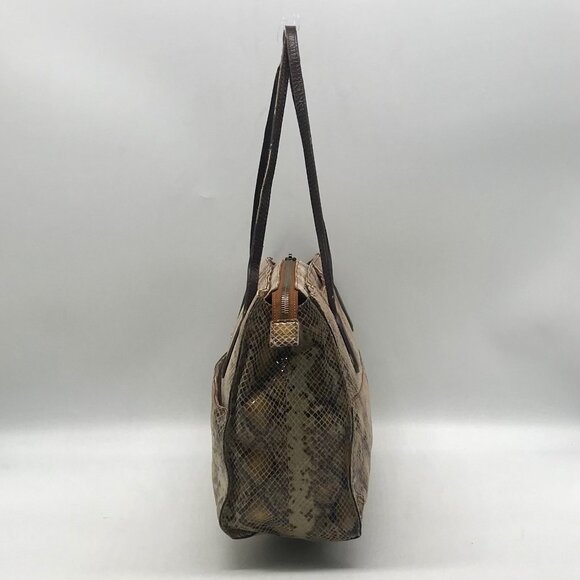 HOBO Friar Leather Python Embossed Shoulder Bag - Picture 4 of 12